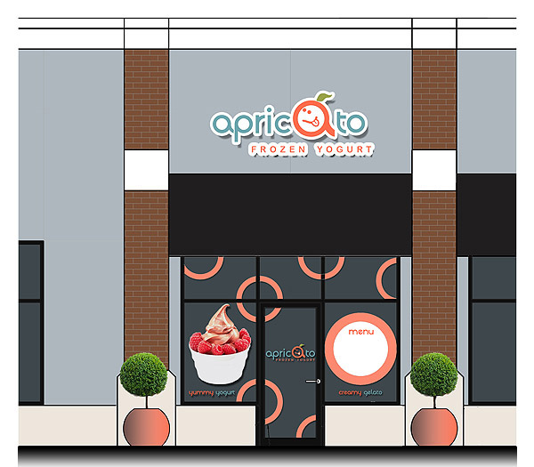 Apricato Yogurt Shop facade design